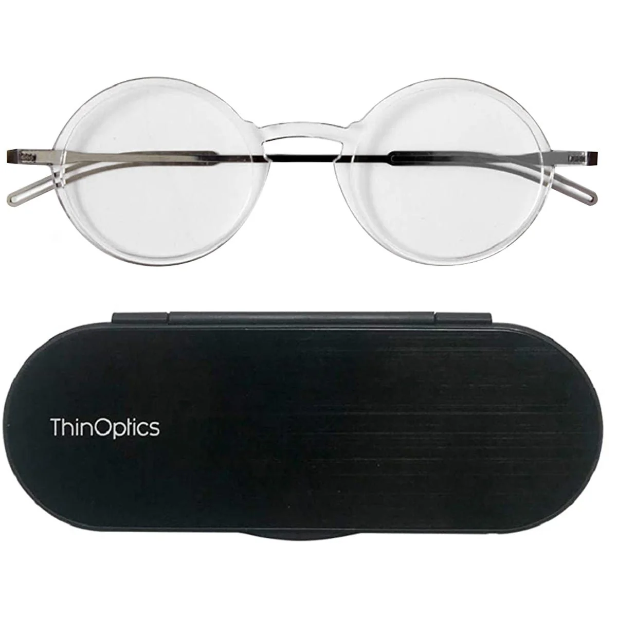 ThinOptics FrontPage Manhattan Reading Glasses with Milano Case - Image 5