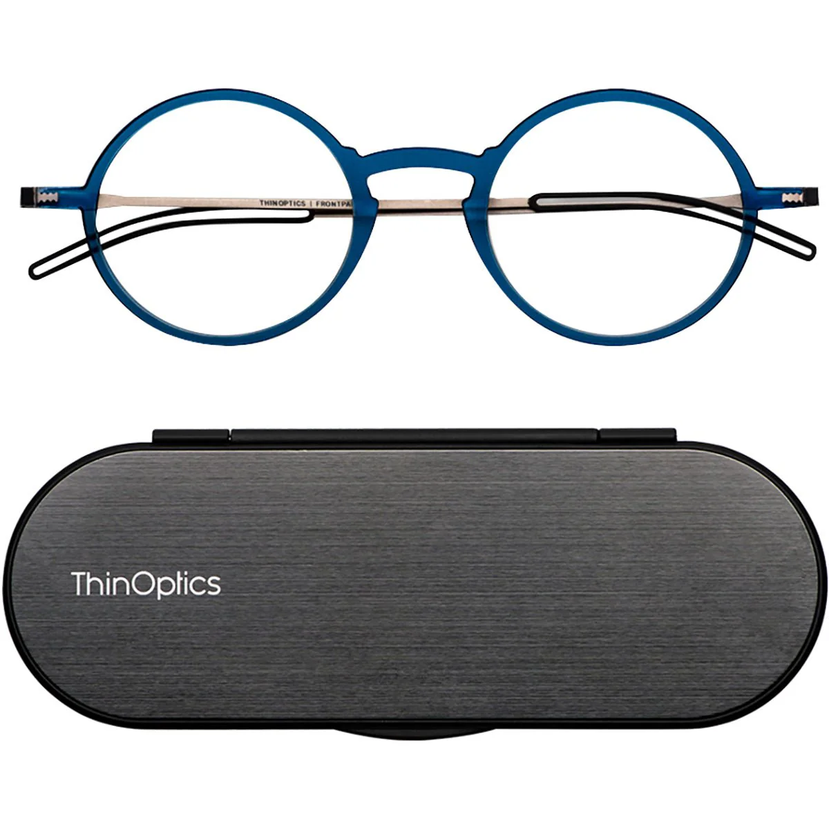 ThinOptics FrontPage Manhattan Reading Glasses with Milano Case - Image 7