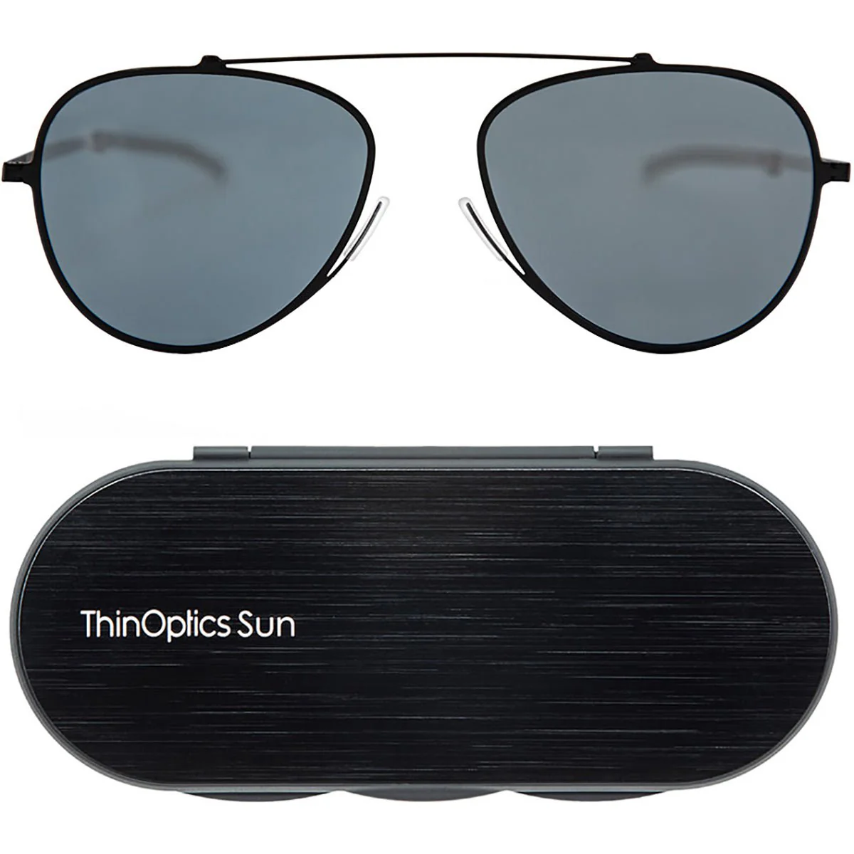 ThinOptics Mountain View Aviator Sunglasses with Aluminum Case - Image 7