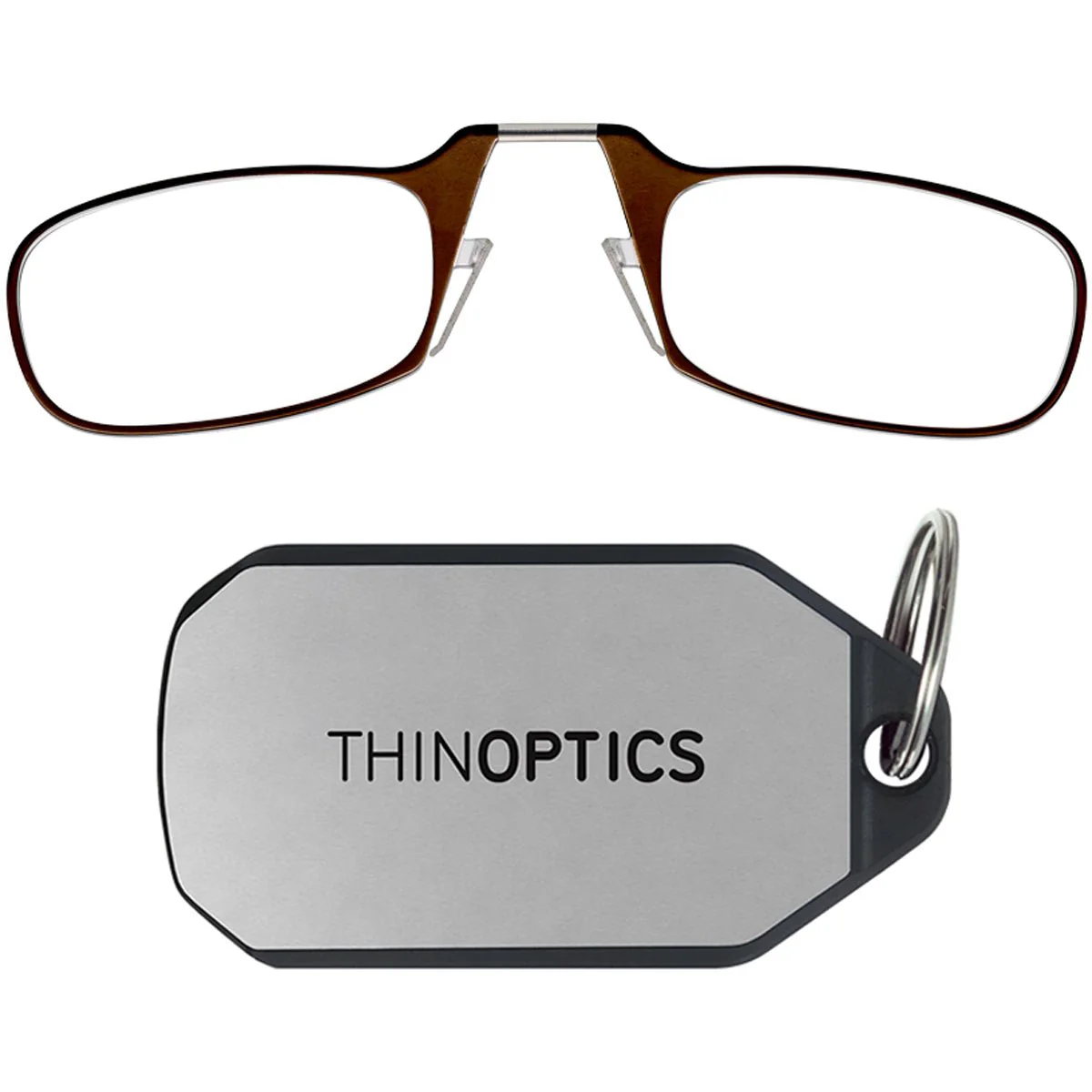 ThinOptics Secure Fit Armless Ultralight Reading Glasses with Keychain Case - Image 6