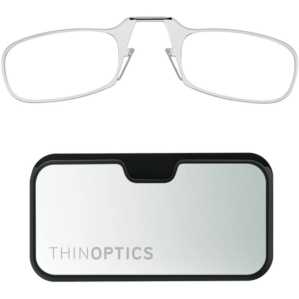 ThinOptics Secure Fit Armless Ultralight Reading Glasses with Metal Finish Pod - Image 4