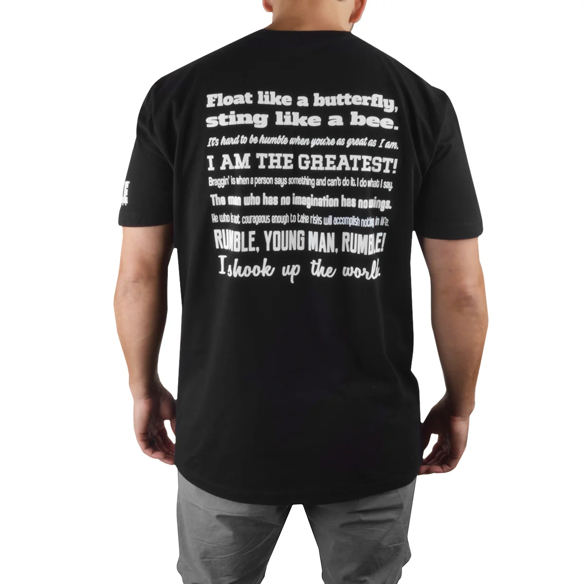 Title Boxing Ali Quotes Premium Fitted Legacy T-Shirt - Black - Image 2