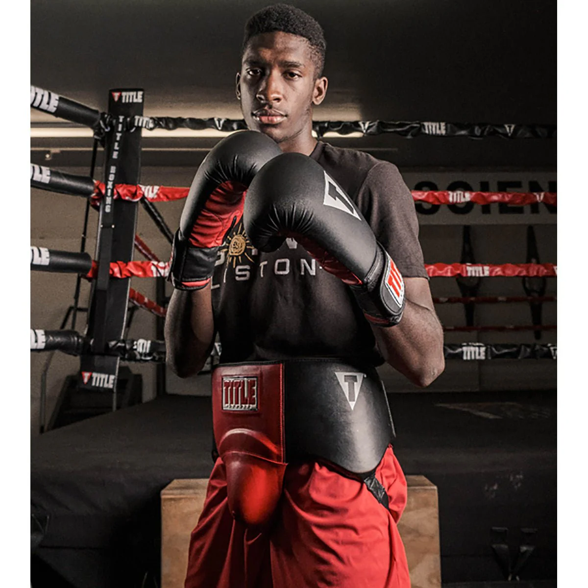 Title Boxing Classic Ultra-Light Protective Cup 2.0 - Black/Red - Image 3