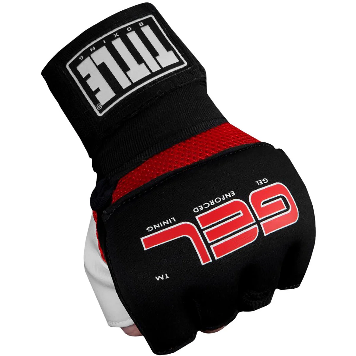 Title Boxing Gel Assault Training Glove Wraps - Black - Image 3