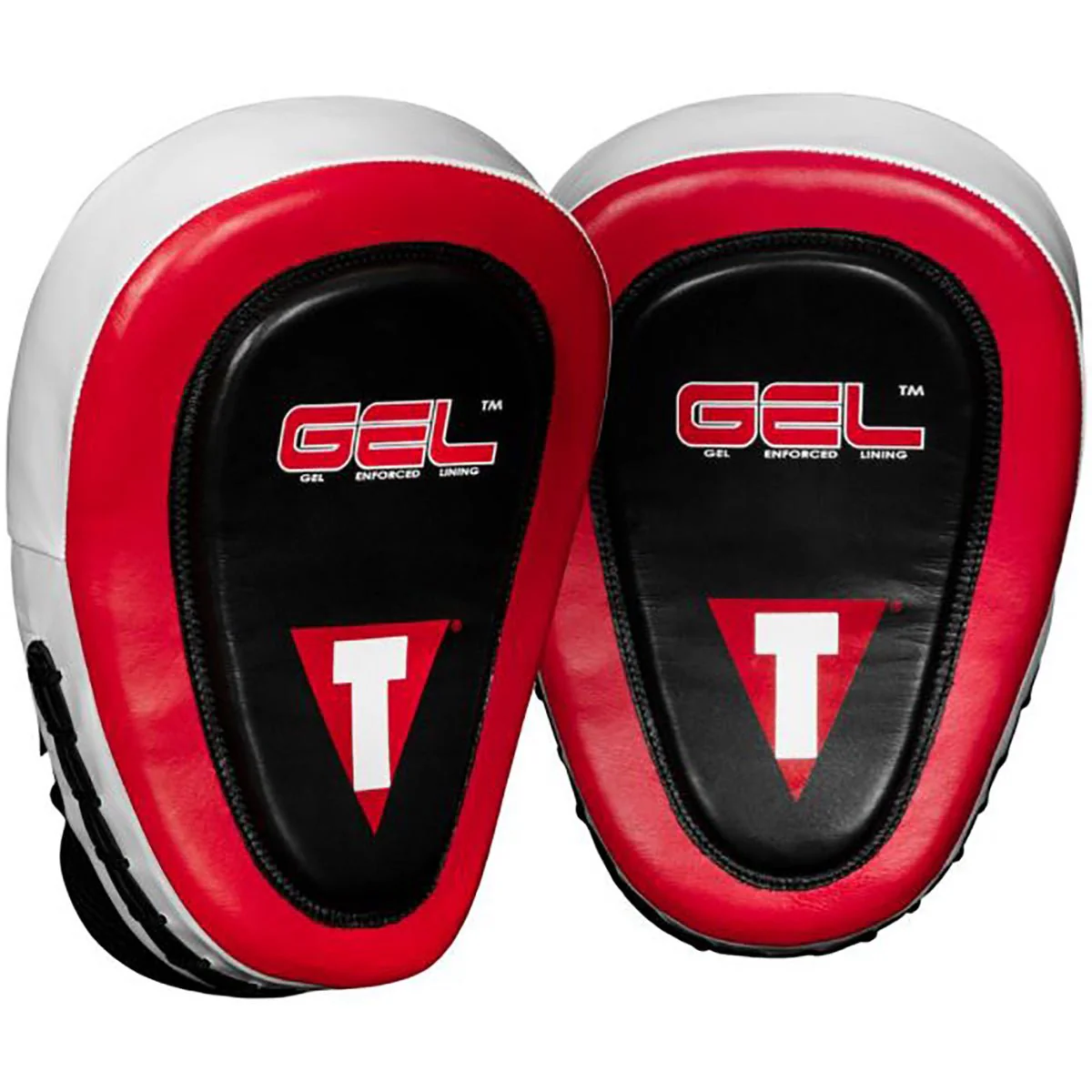 Title Boxing Gel Blockade Punch Mitts - Black/Red - Image 2