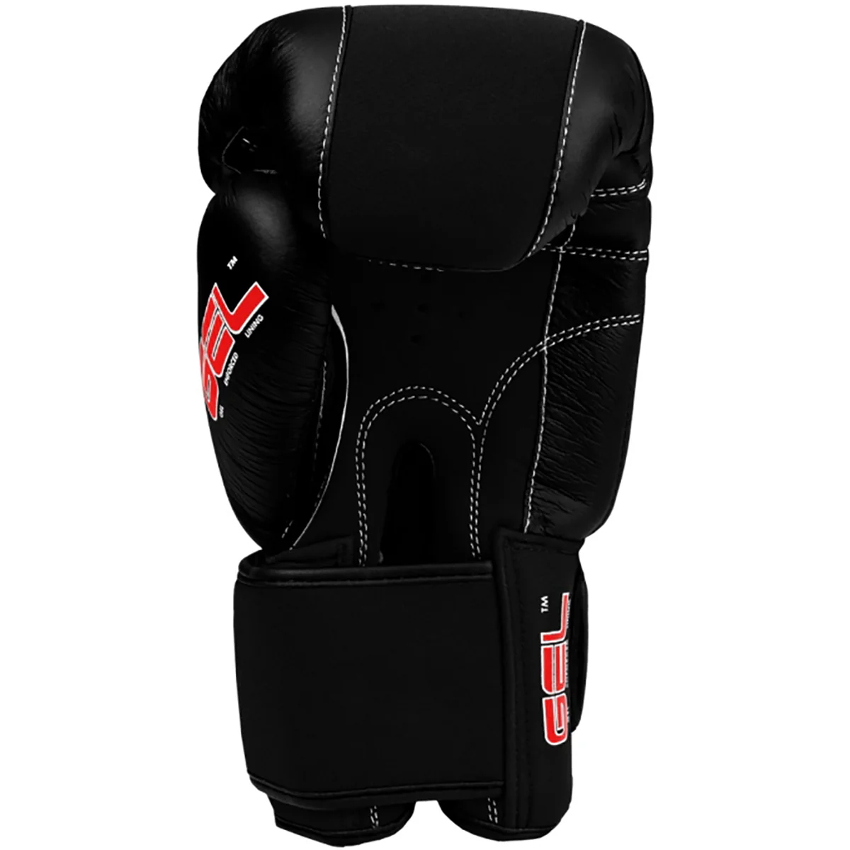 Title Boxing Gel Fitness Hook and Loop Washable Gloves 2.0 - Black/Black - Image 2