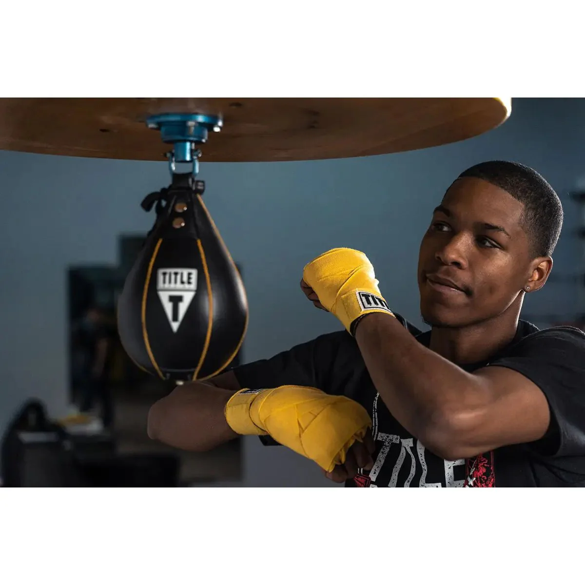 Title Boxing Leather Speed Bag - Medium (7" x 10") - Image 2