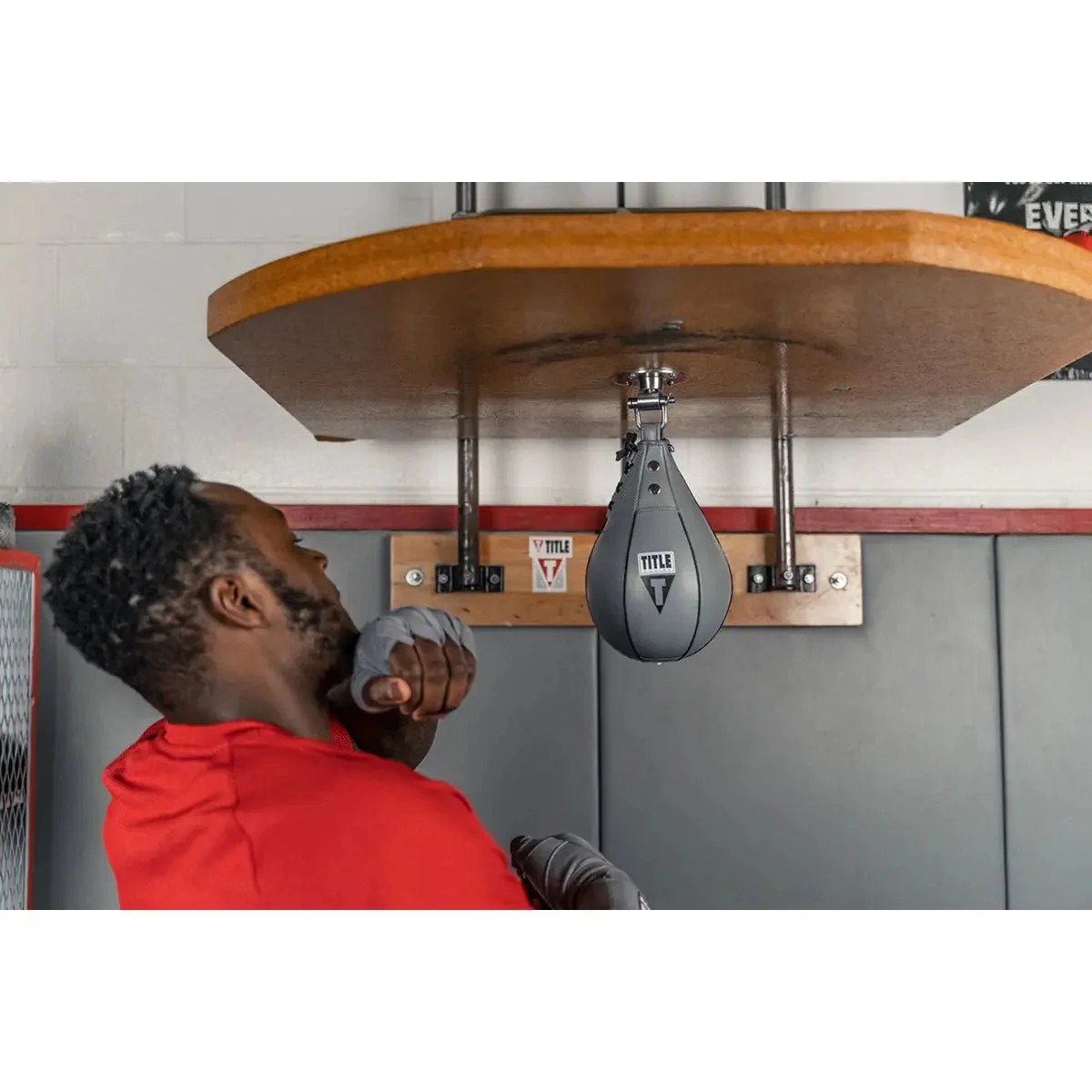 Title Boxing Leather Speed Bag - Medium (7" x 10") - Image 4