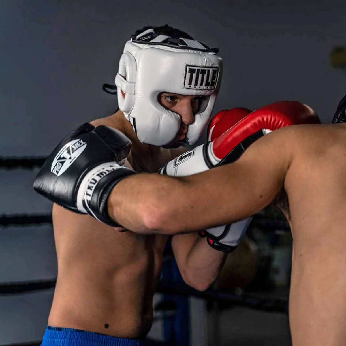 Title Boxing Leather Training Sparring Headgear - Image 15