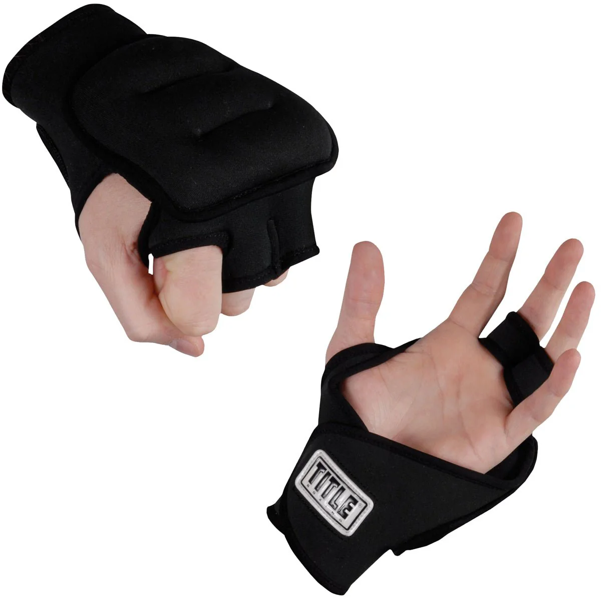 Title Boxing Weighted Gloves - Black