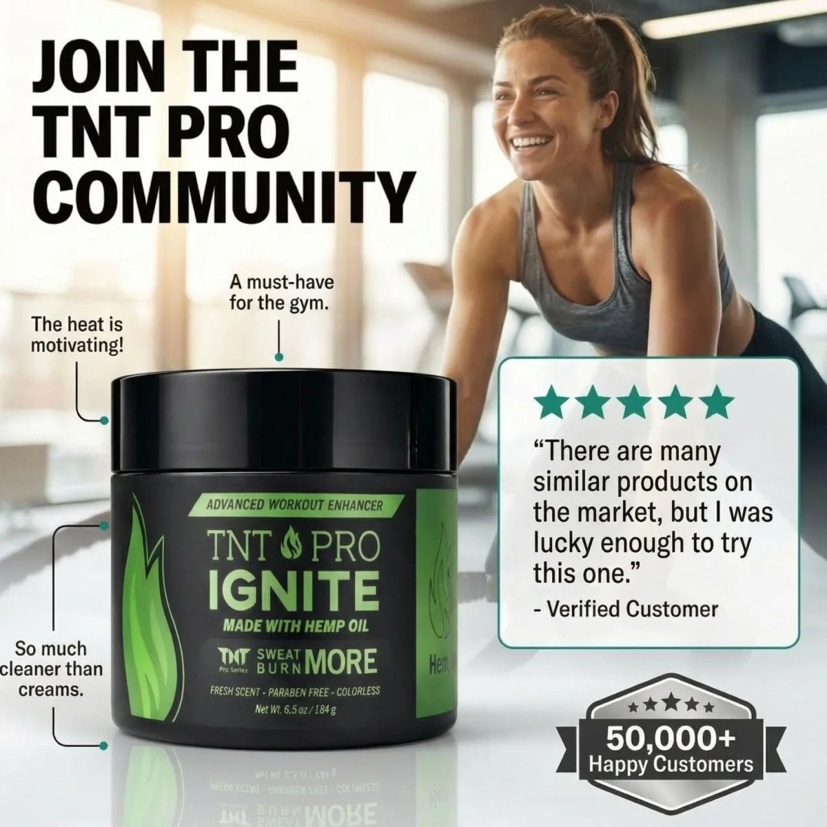 TNT Pro Series Ignite Advanced Workout Enhancer Fat Burning Sweat Cream - Image 11
