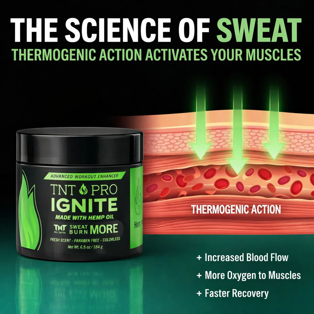TNT Pro Series Ignite Advanced Workout Enhancer Fat Burning Sweat Cream - Image 7