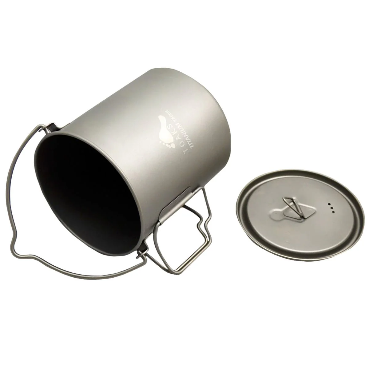 TOAKS 750ml Ultralight Titanium Camping Cook Pot with Bail Handle and Lid - Image 3