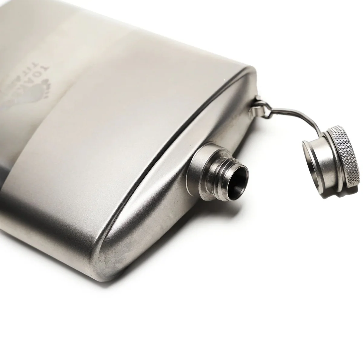 TOAKS Titanium Flat Flask Set (1 Flask, 2 Shot Glasses, 1 Funnel) - Image 4