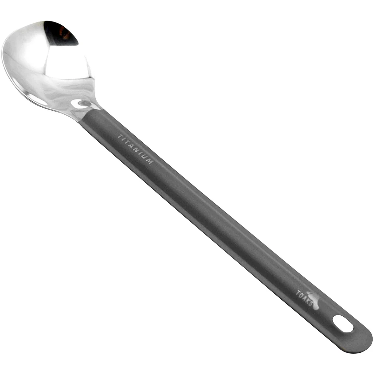 TOAKS Titanium Long Handled Spoon with Polished Bowl SLV-11