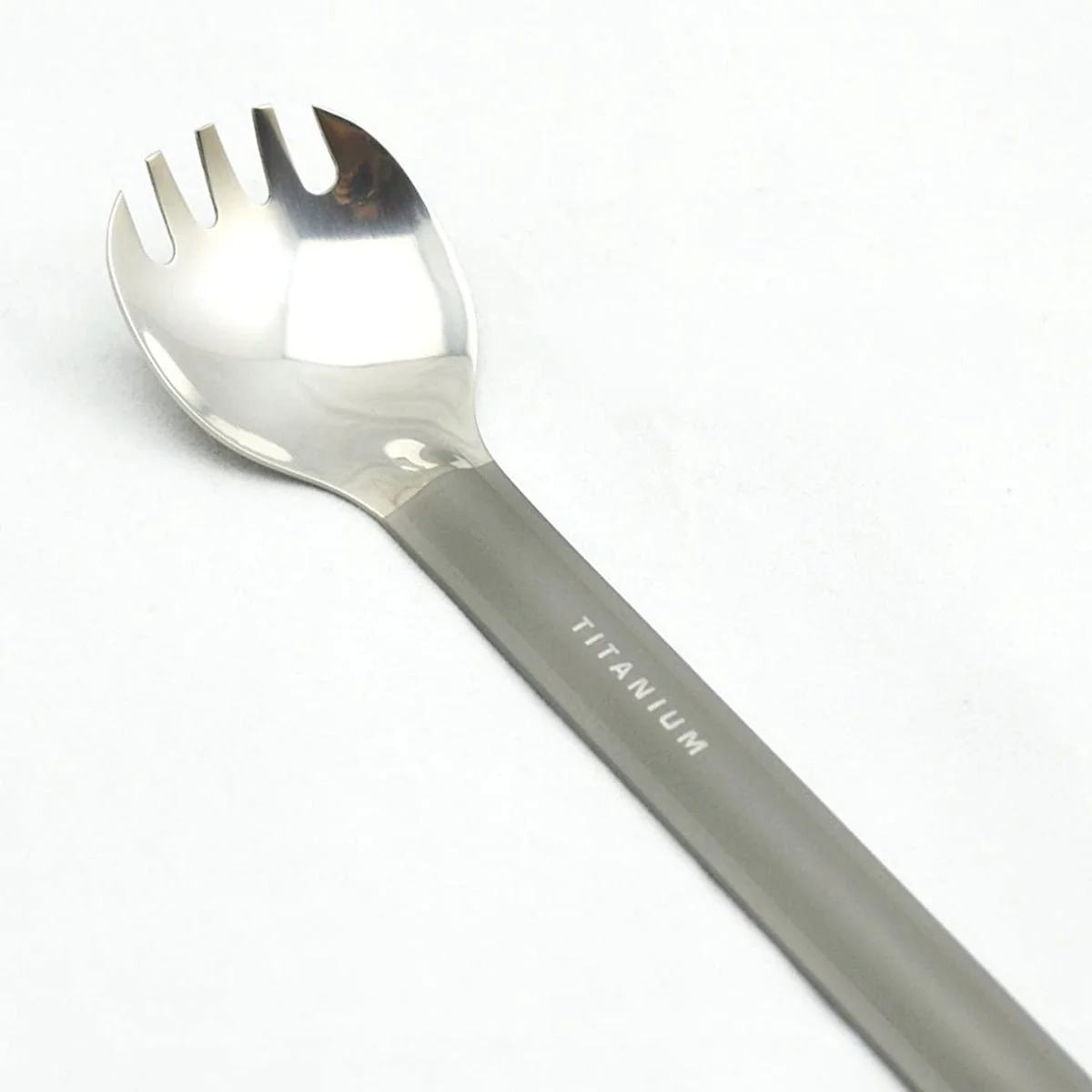 TOAKS Titanium Long Handled Spork with Polished Bowl SLV-14 - Image 3
