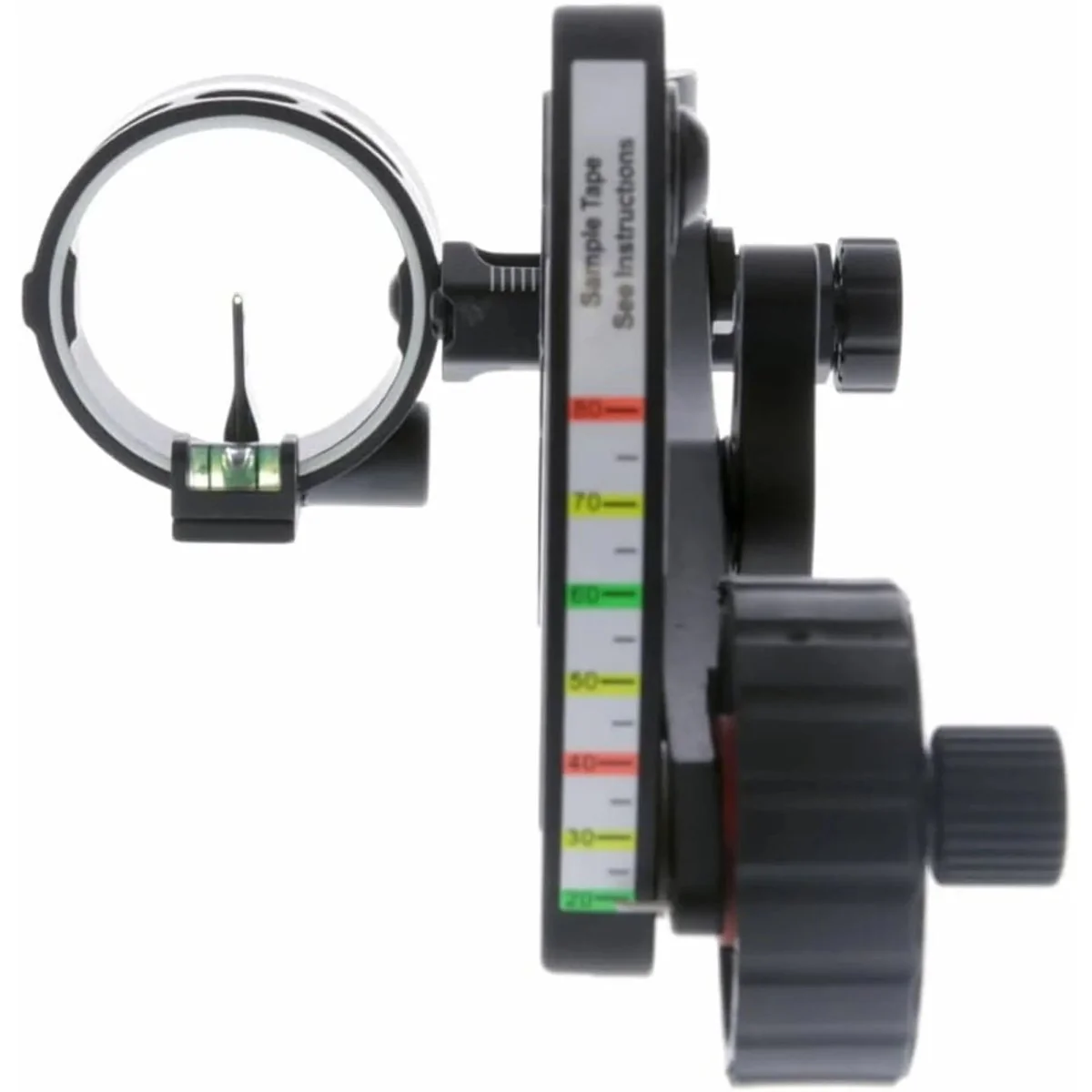 Truglo 1-Pin Range Rover with Zero-In Elevation Adjustment Dial Sight Light  Left-Hand - Black - Image 2