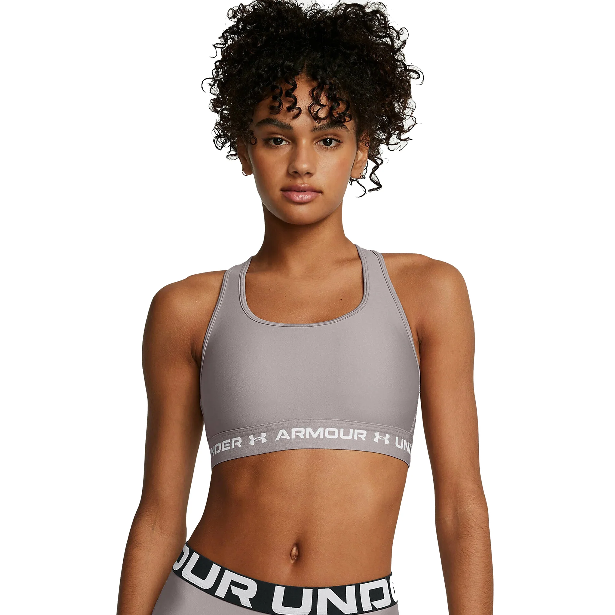 Under Armour Women's Armour Mid Crossback Sports Bra - Image 4
