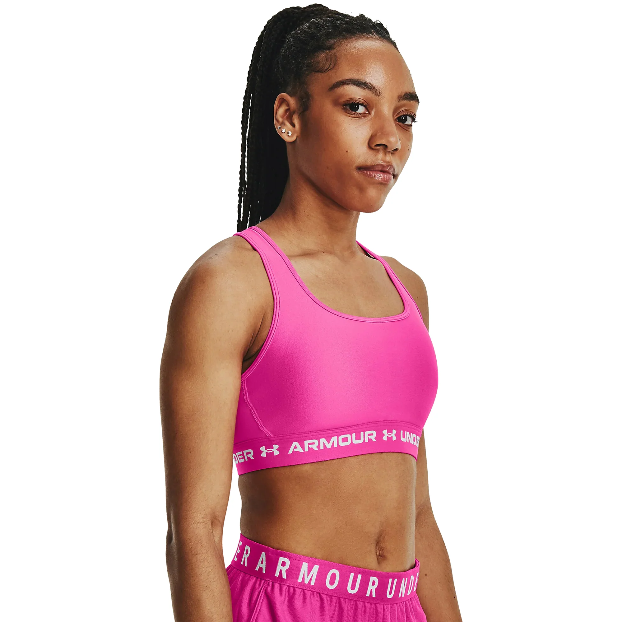 Under Armour Women's Armour Mid Crossback Sports Bra - Image 8