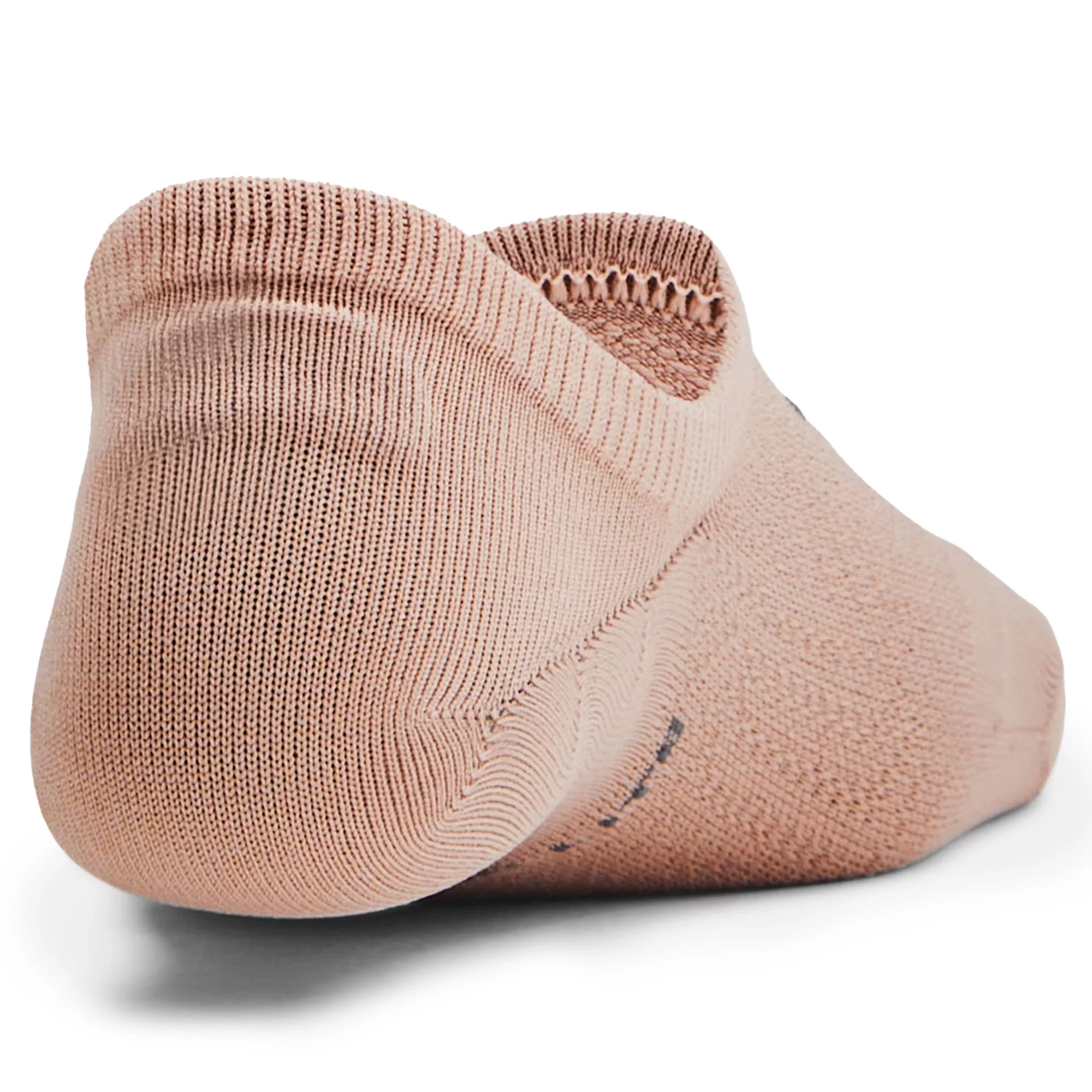 Under Armour Women's Breathe Lite Ultra Low Liner Socks 3 Pack - Blushing Beige/White/Castlerock - Medium - Image 3