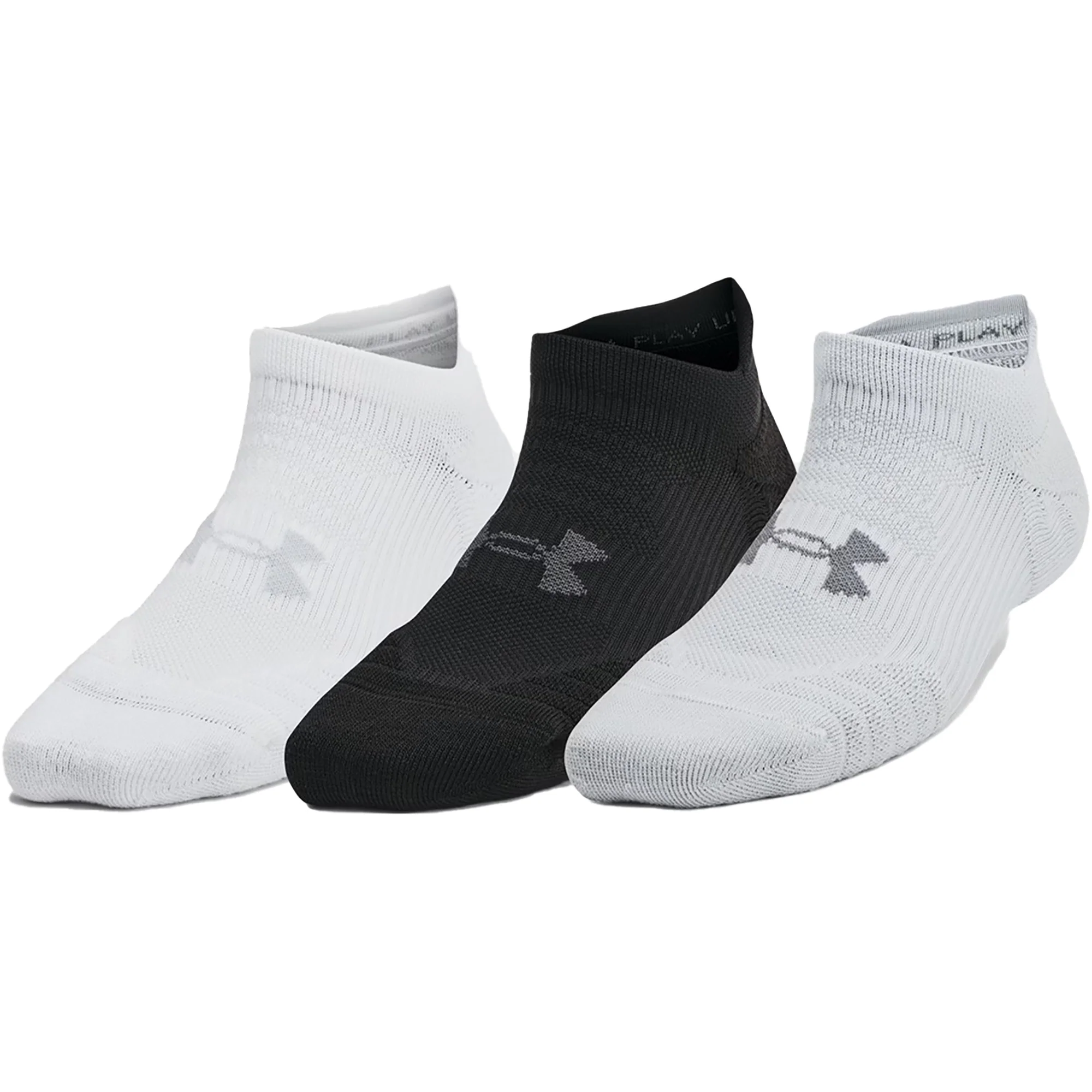 Under Armour Women's Play Up No-Show Tab Socks 3-Pack - Image 3