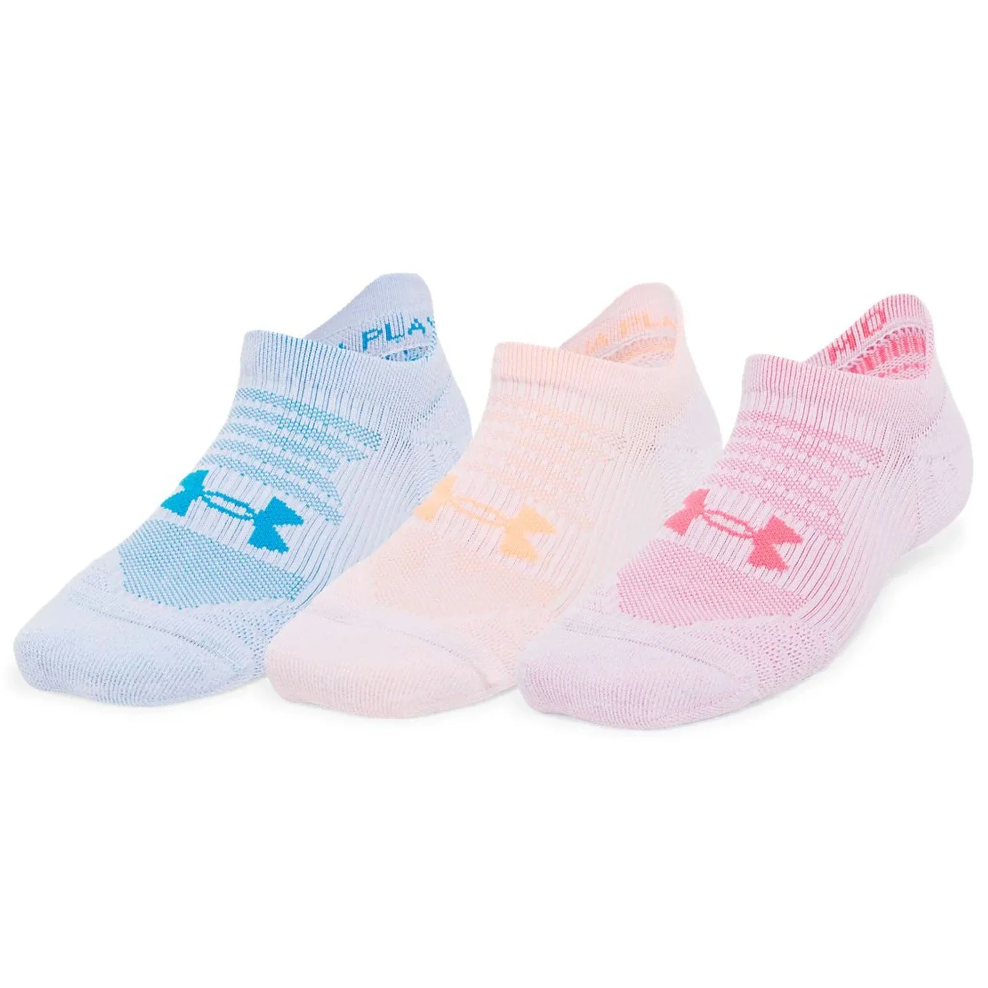 Under Armour Women's Play Up No-Show Tab Socks 3-Pack - Image 4