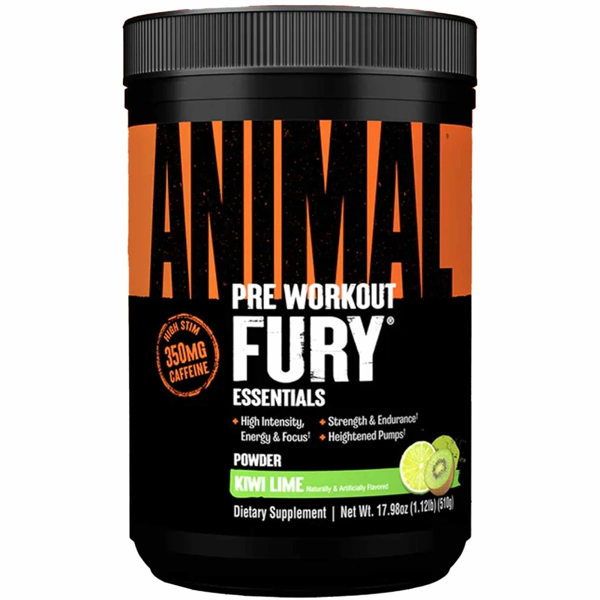 Universal Nutrition Animal Fury Pre Workout Powder - Kiwi Lime - 30 Servings