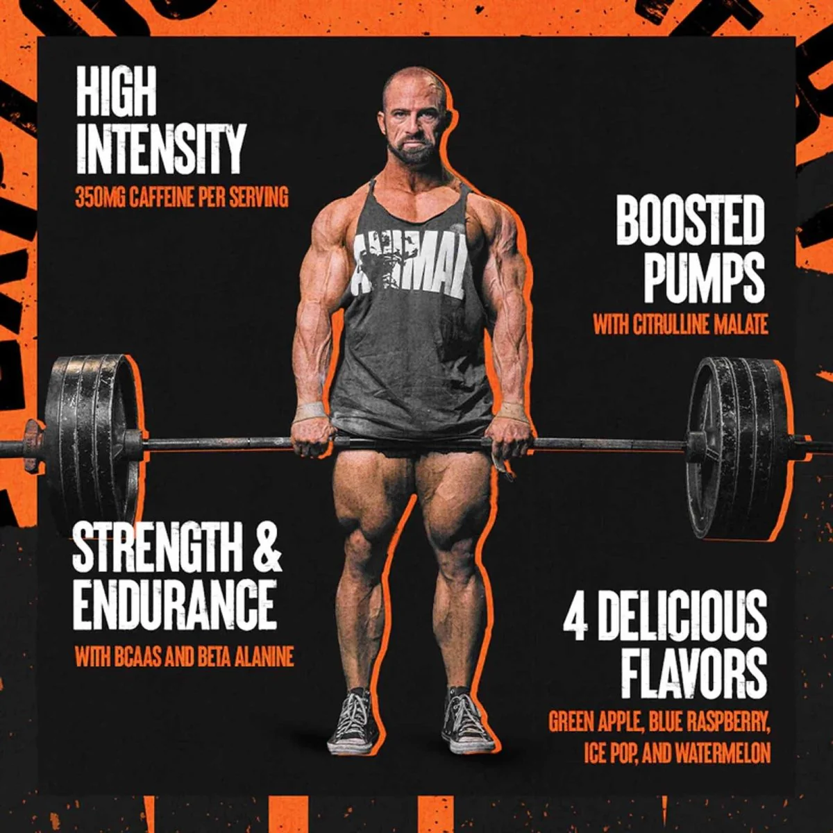 Universal Nutrition Animal Fury Pre Workout Powder - Kiwi Lime - 30 Servings - Image 2