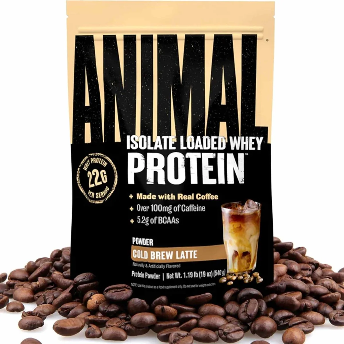 Universal Nutrition Animal Isolate Loaded Whey Protien - Cold Brew Latte - 18 Servings