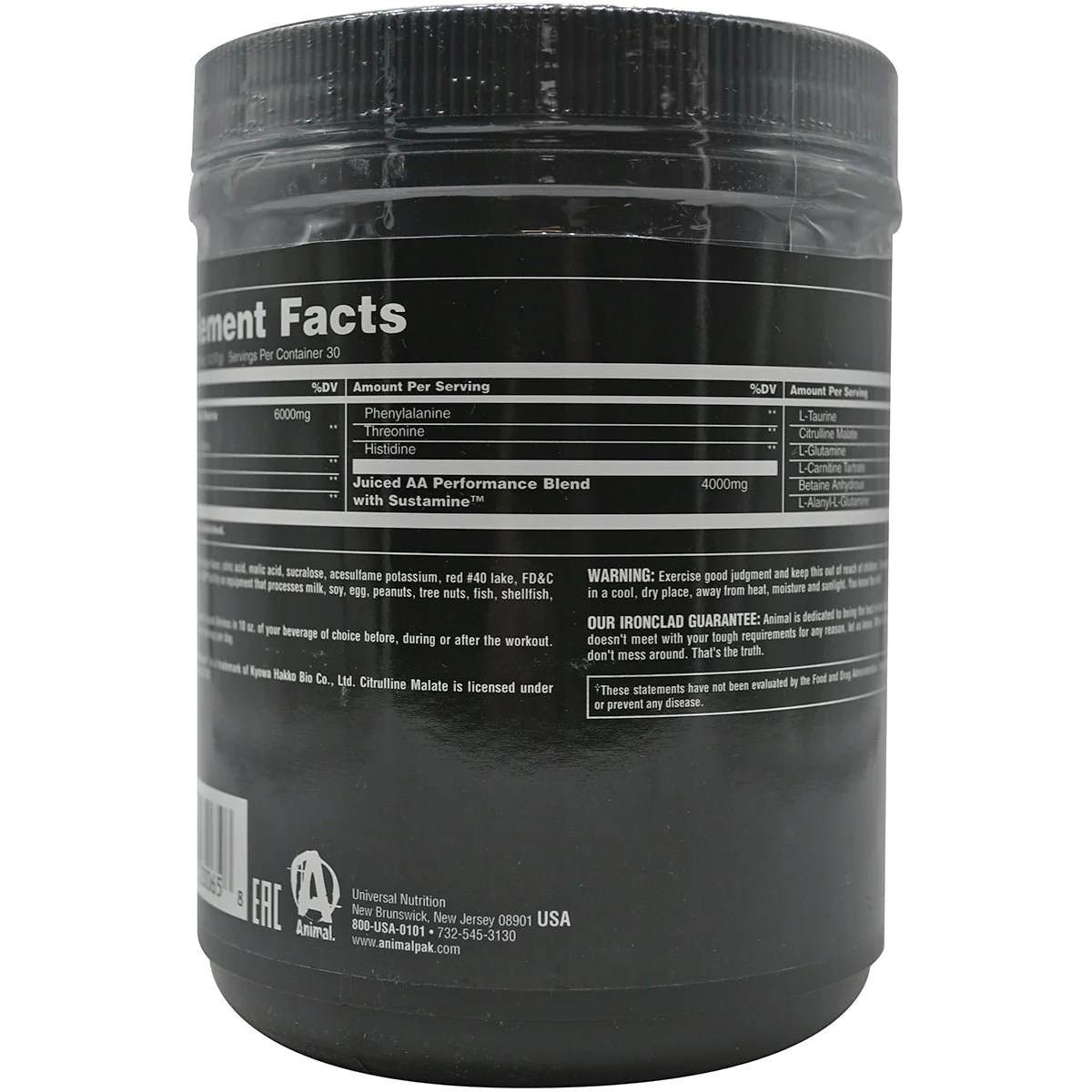 Universal Nutrition Animal Juiced Aminos, 30 Servings - Loaded with BCAA and EAA - Image 8