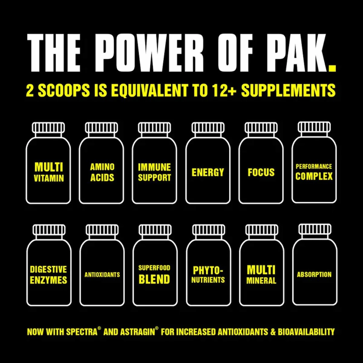 Universal Nutrition Animal Pak Powder Ultimate Foundation - Fruit Punch - 30 Servings - Image 4