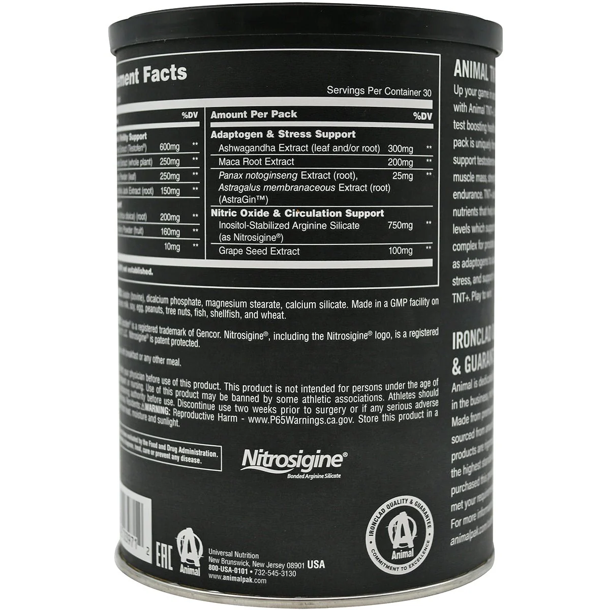 Universal Nutrition Animal TNT+ Dietary Supplement - 30 Packs - Image 3