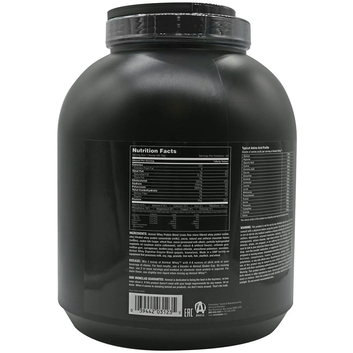Universal Nutrition Animal Whey - 54 Servings - Chocolate Chocolate Chip - Image 2