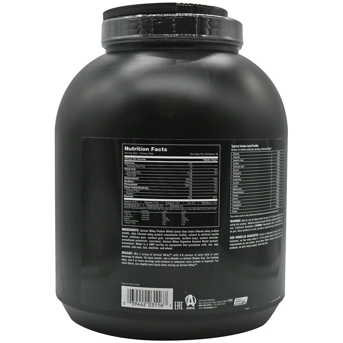 Universal Nutrition Animal Whey - 54 Servings - Vanilla - Image 2