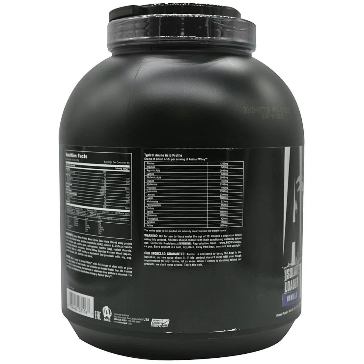 Universal Nutrition Animal Whey - 54 Servings - Vanilla - Image 3