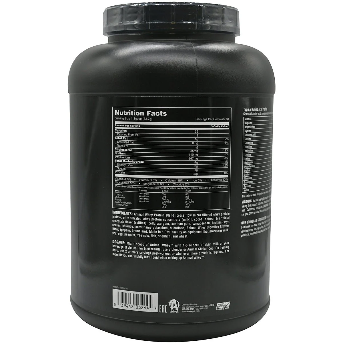 Universal Nutrition Animal Whey - 68 Servings - Vanilla - Image 2