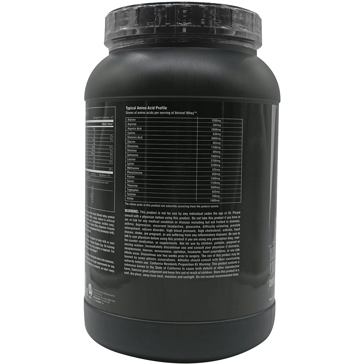 Universal Nutrition Animal Whey - About 27 Servings - Vanilla - Image 3
