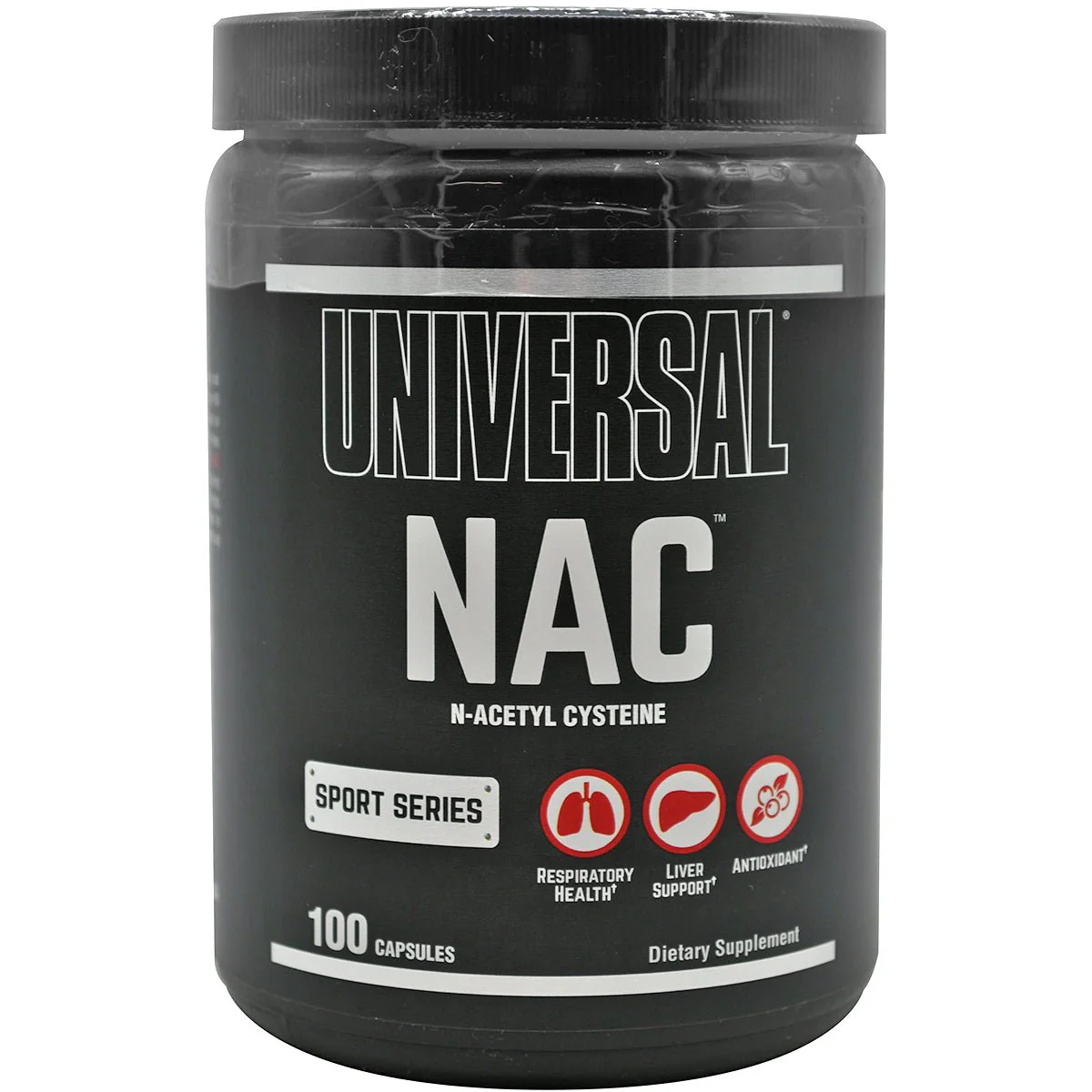 Universal Nutrition NAC (N-Acetyl Cysteine) Dietary Supplement - 100 Capsules
