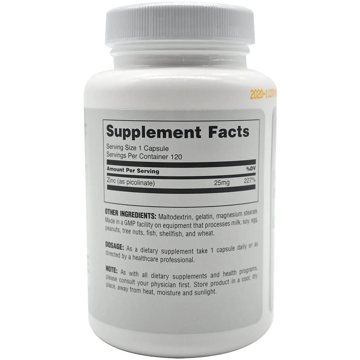 Universal Nutrition Zinc Picolinate Dietary Supplement - 120 Capsules - Image 2