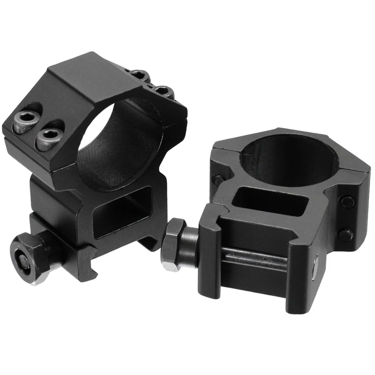 UTG 1" Picatinny Scope Rings, Black - Image 2