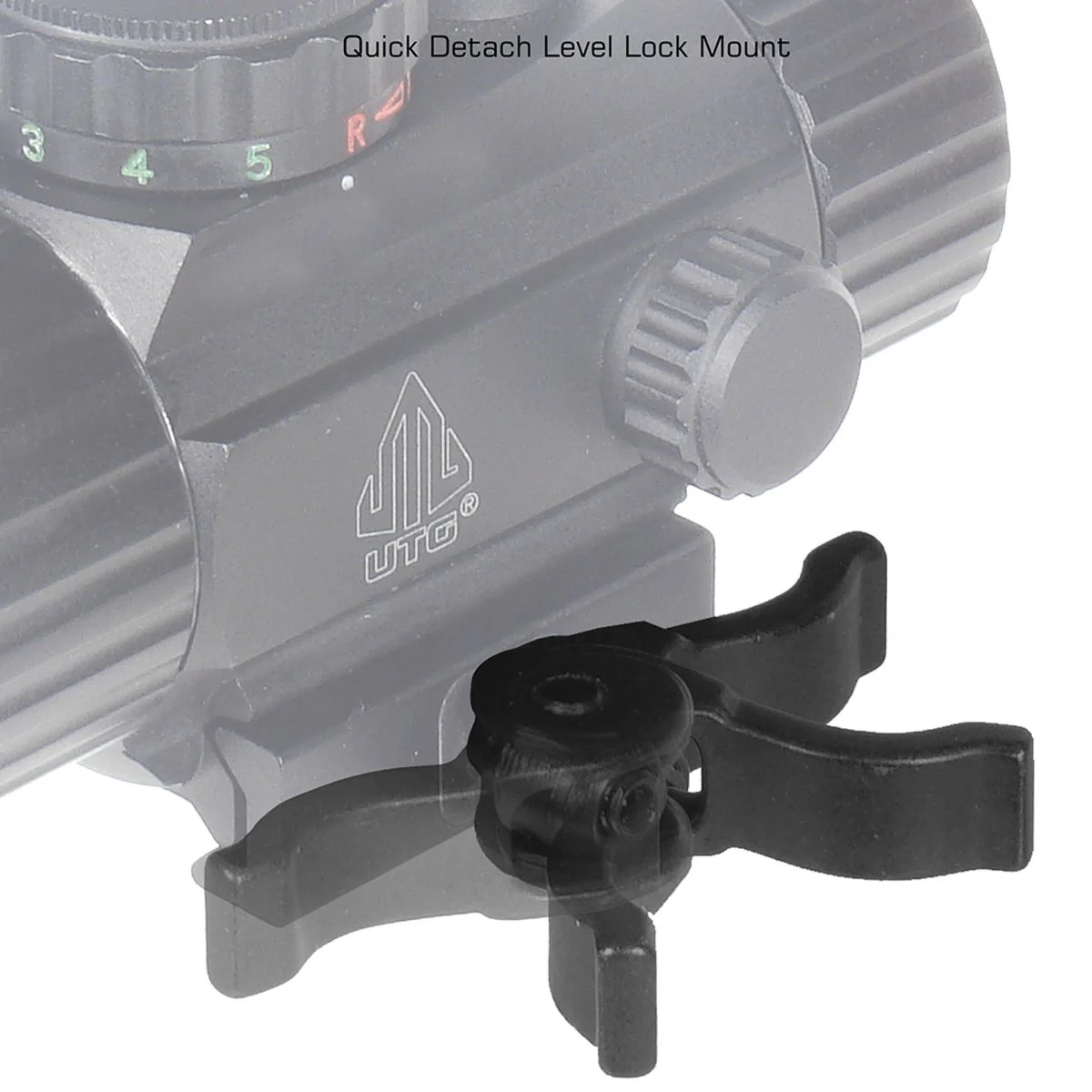 UTG 3.8" ITA Red/Green Circle Dot Sight, w/Integral QD Mount - Image 4