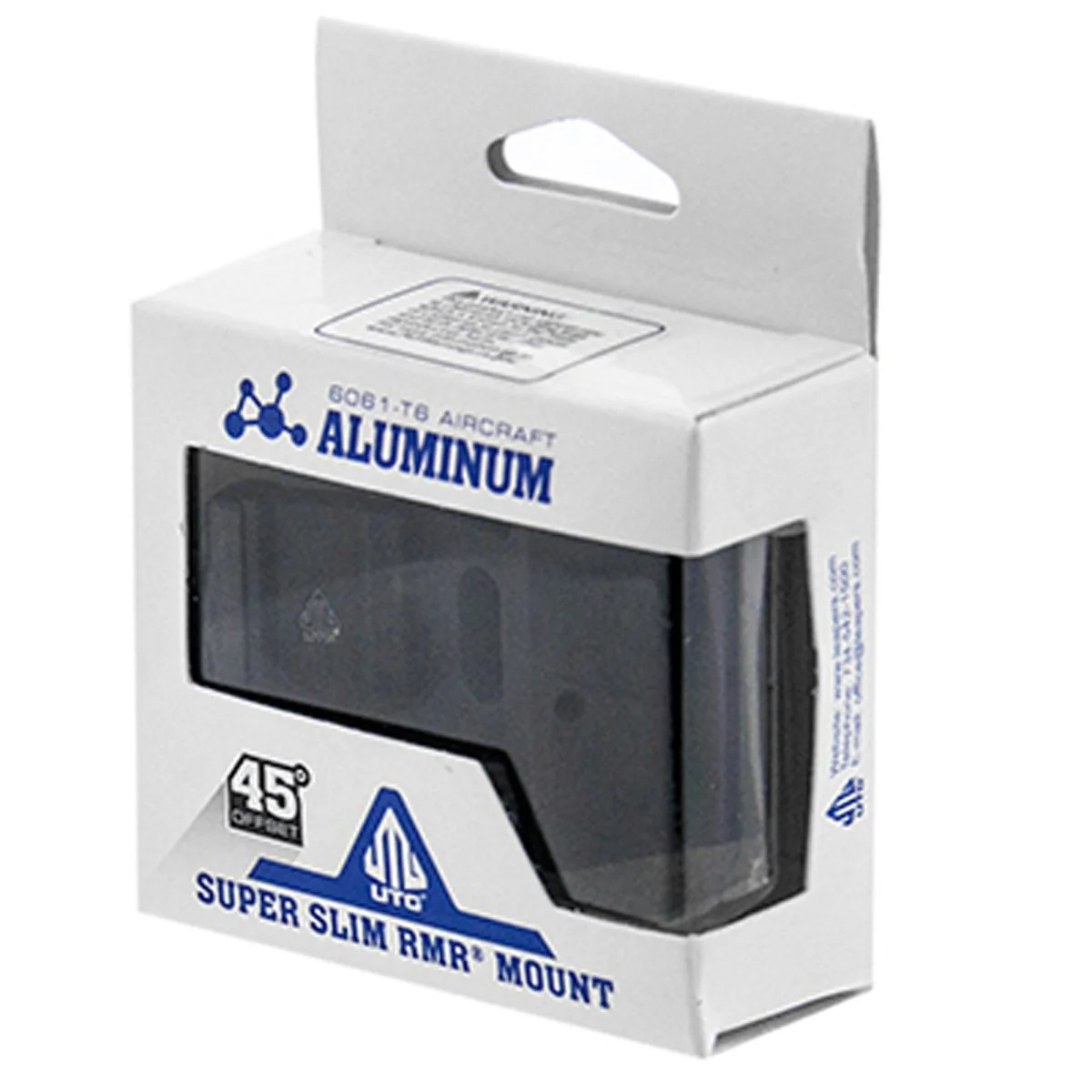 UTG 45° Offset Mount, for RMR Footprint, Picatinny, Black - Image 7