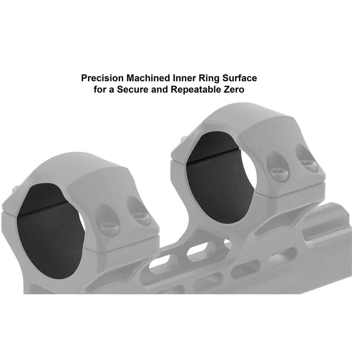 UTG ACCU-SYNC 30mm High Profile Offset Picatinny Rings - Black - Image 13