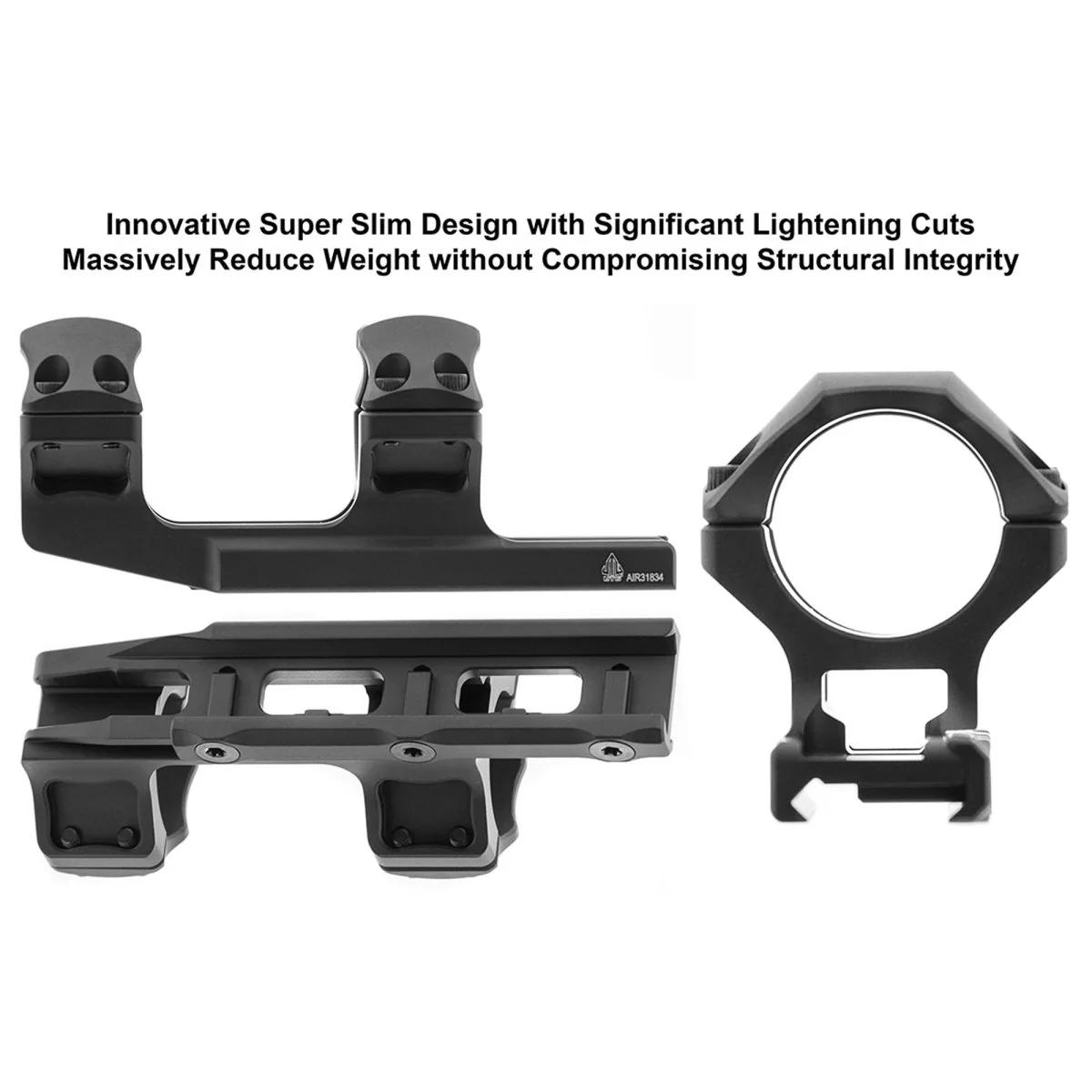 UTG Accu-Sync 30mm Picatinny Cantilever Mount, 34mm Offset, Medium Profile - Image 4