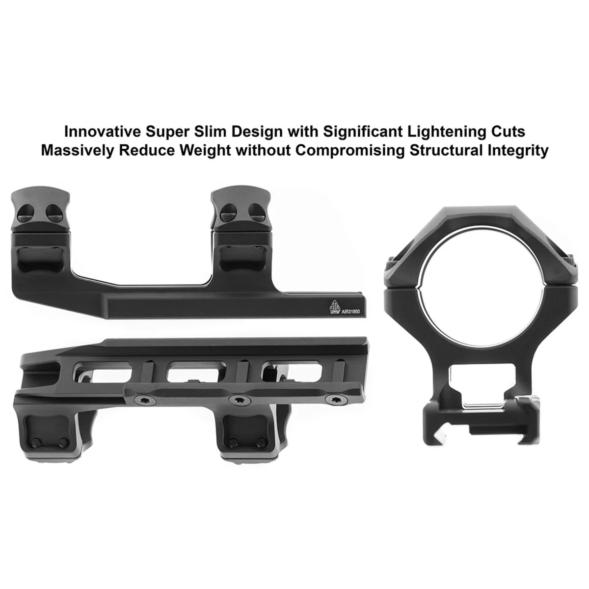 UTG Accu-Sync 30mm Picatinny Cantilever Mount, 50mm Offset, Medium Profile - Image 4