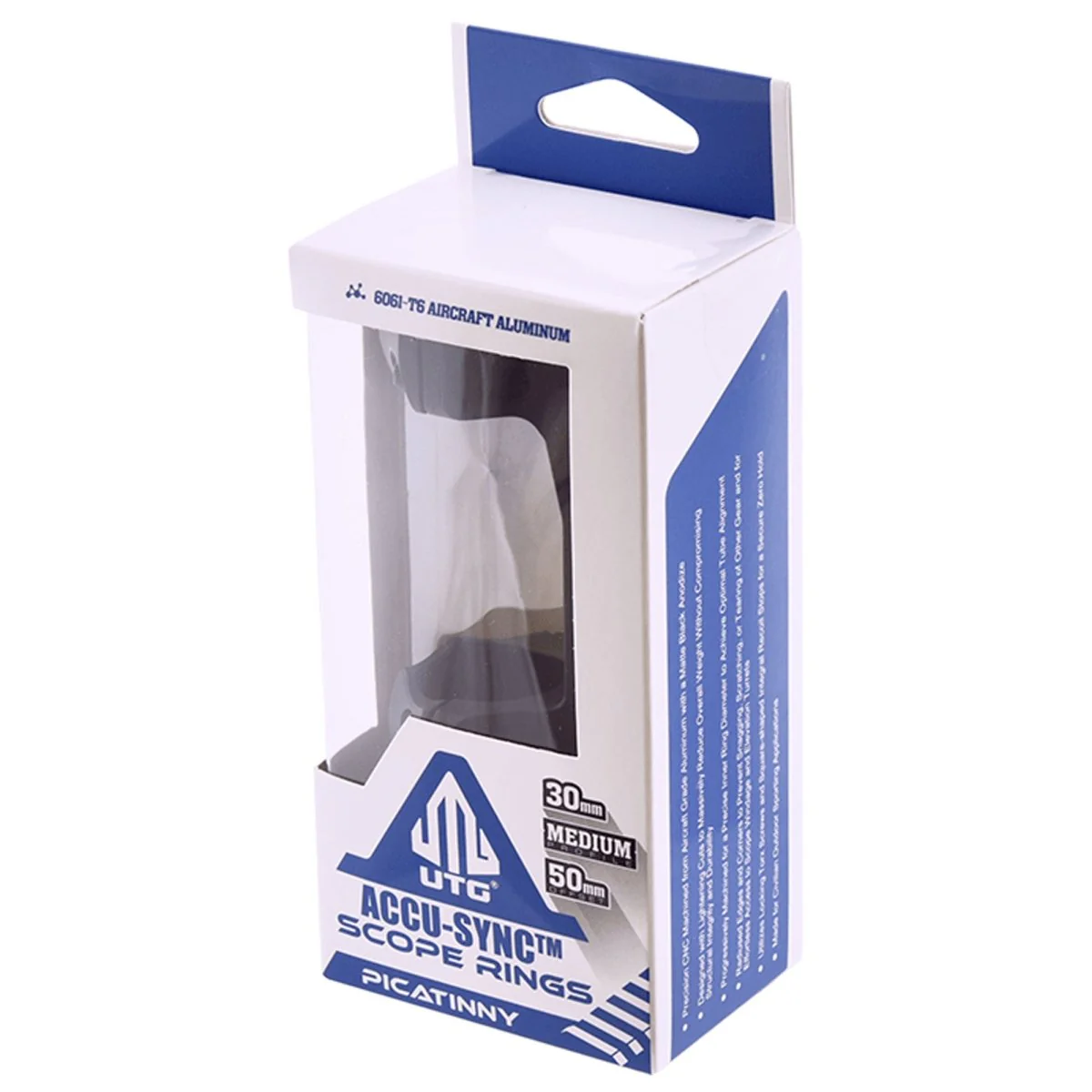 UTG Accu-Sync 30mm Picatinny Cantilever Mount, 50mm Offset, Medium Profile - Image 7