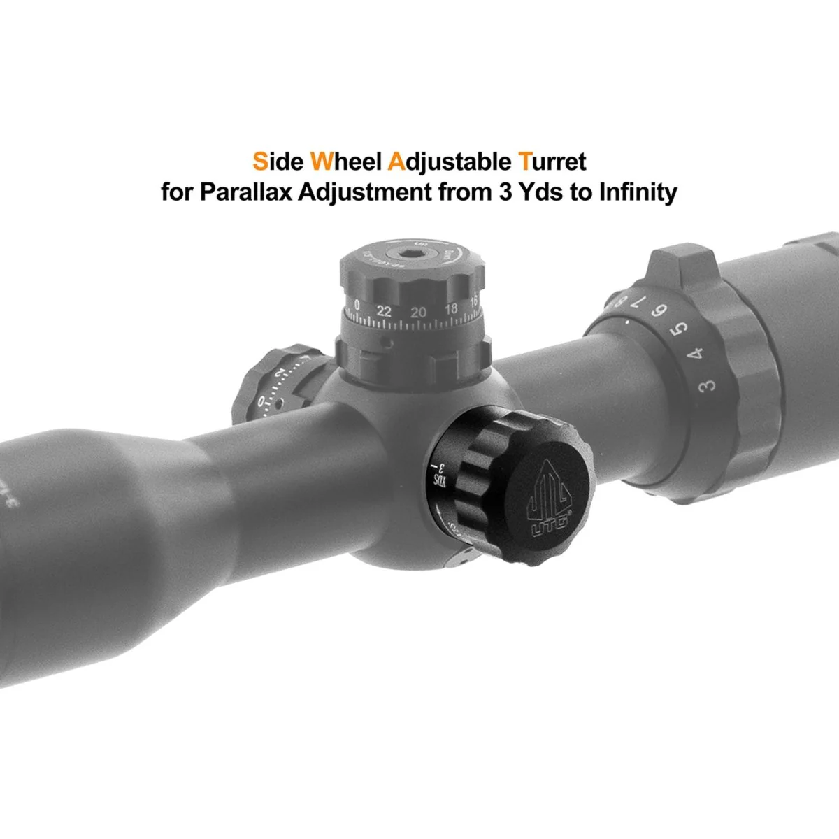 UTG BugBuster 3-12X32 1" Scope, Side AO, Mil-dot, QD Rings - Image 7