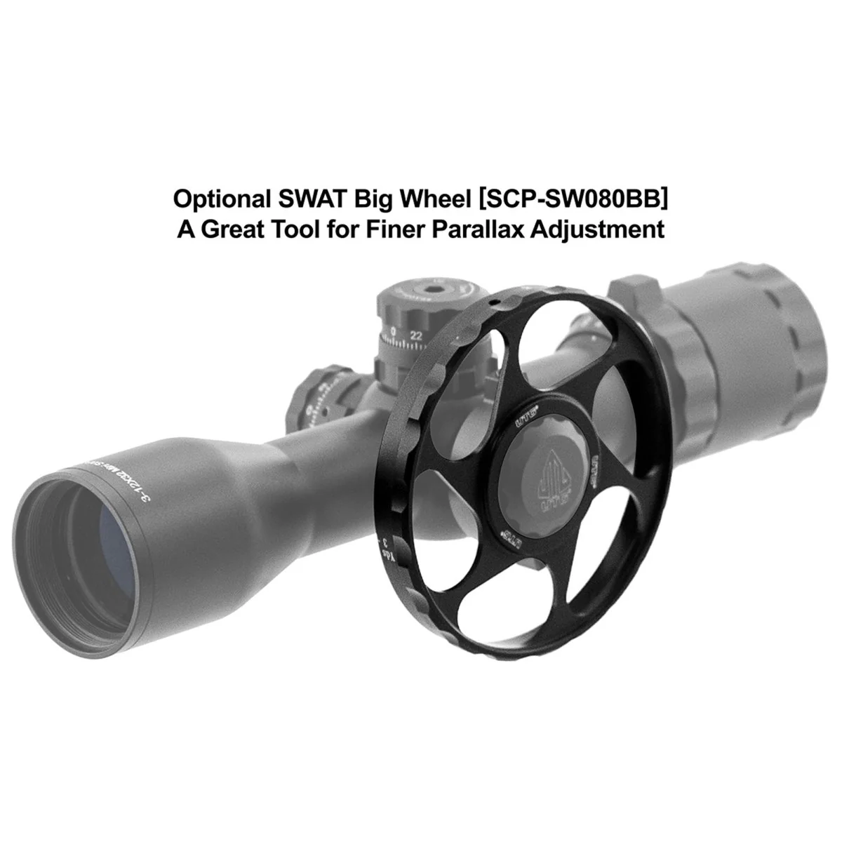 UTG BugBuster 3-12X32 1" Scope, Side AO, Mil-dot, QD Rings - Image 8