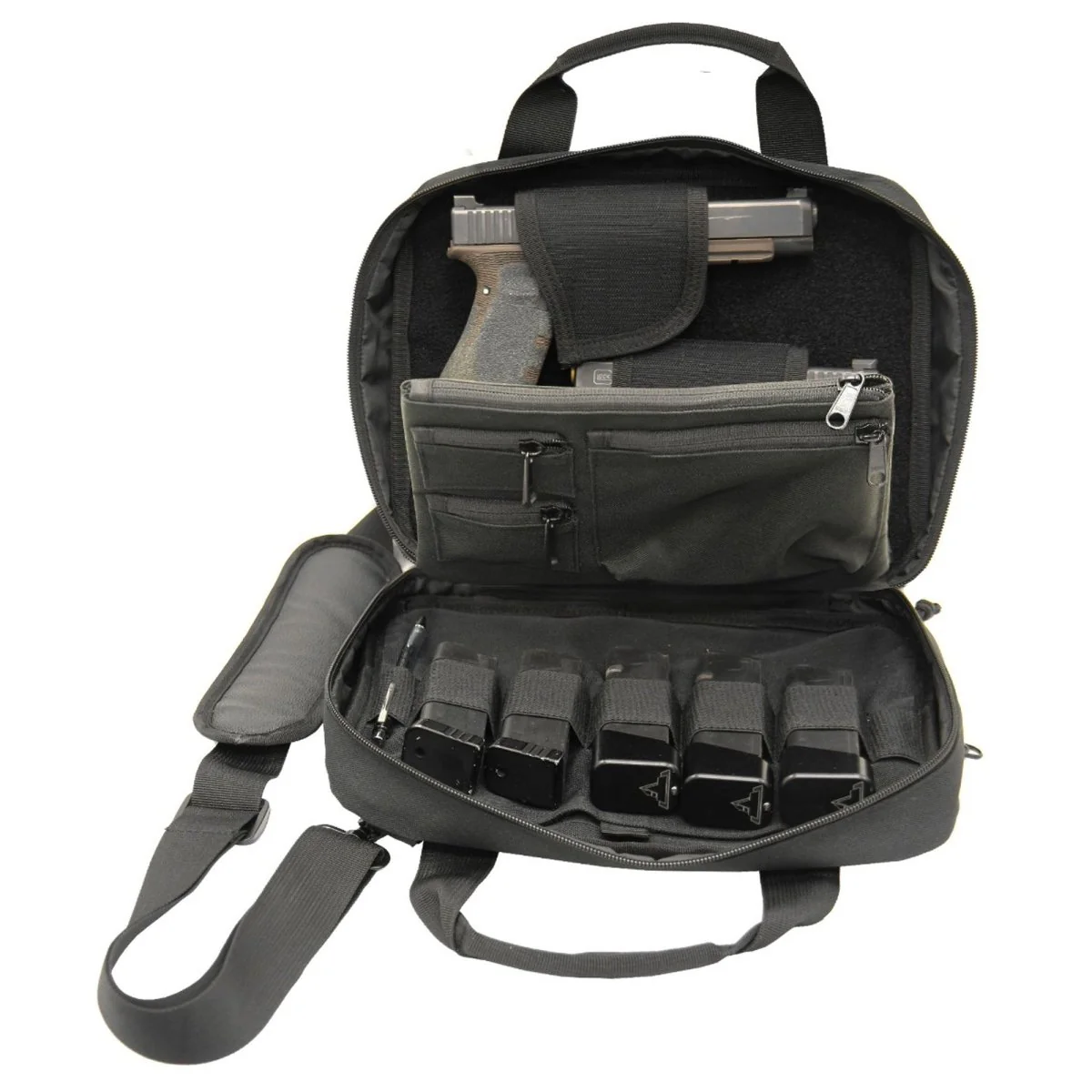UTG Competition Shooter's Double Pistol Case, Black - Image 3