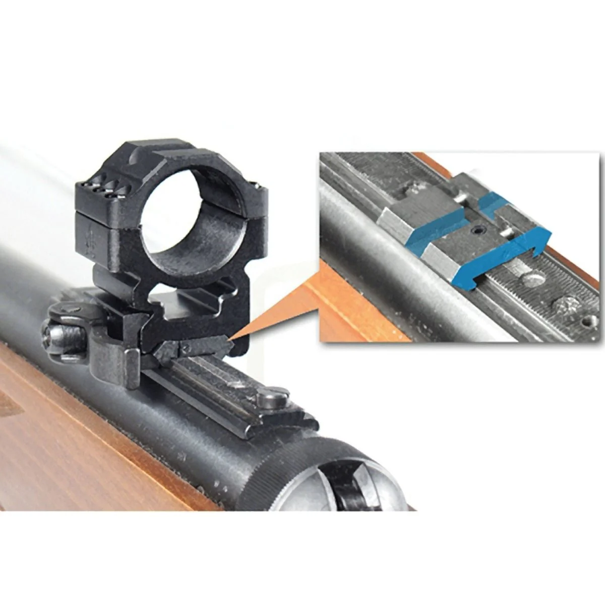 UTG Dovetail-to-Picatinny Snap-on Rail Adaptors, 2/Pack, Black - Image 6